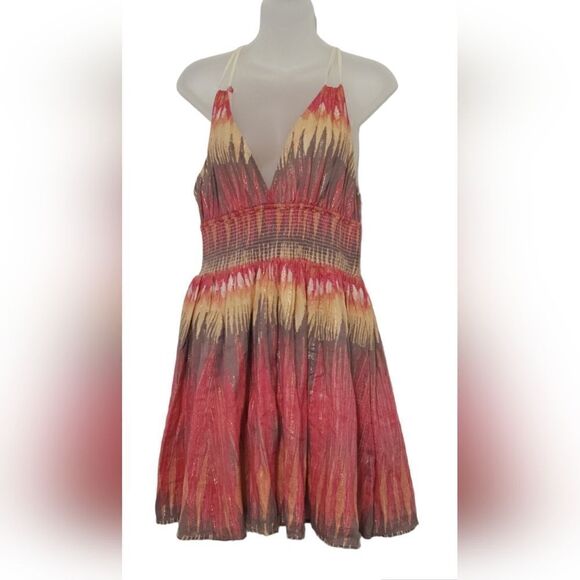 Free People | 'Indian Summer' Multi-Color Patterned Dress size M - Picture 3 of 6